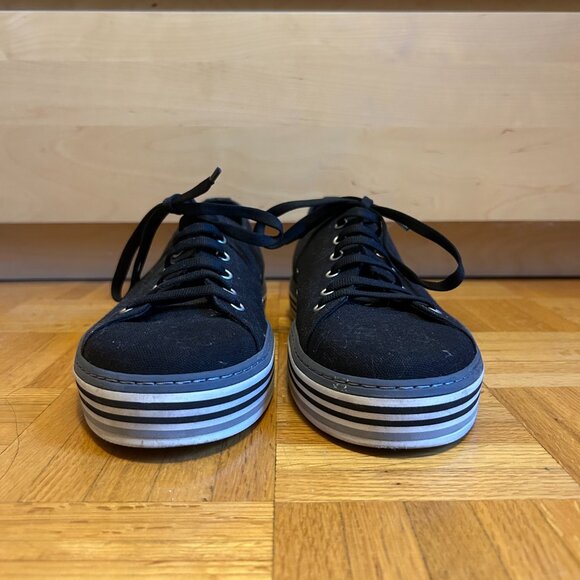 PAUL SMITH BLACK CANVAS SOTTO SNEAKERS, SIZE: 11 US / 44 EU / 10 - Picture 2 of 9